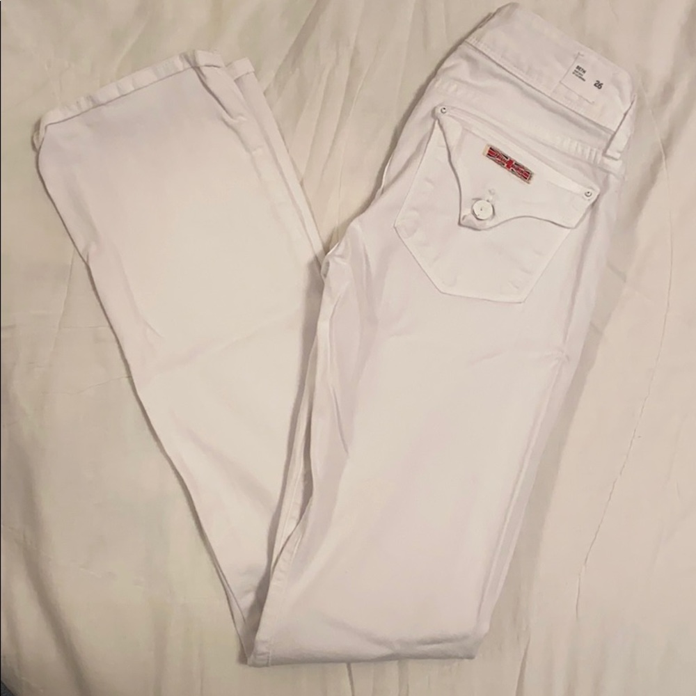 Hudson Bootcut White Denim Jeans